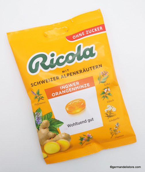 Ricola Ginger Orange Mint sugarfree | GermanDeliStore.com