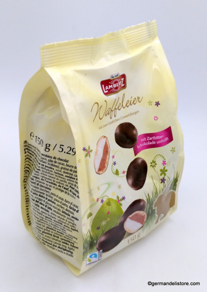 Lambertz Filled Wafer-Eggs with Chocolate Glazing