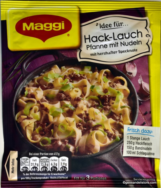 Maggi Fix & Fresh Ground Meat Leek Pan with Noodles