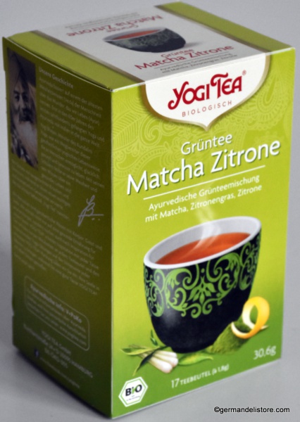 YogiTea Green Tea Matcha Lemon