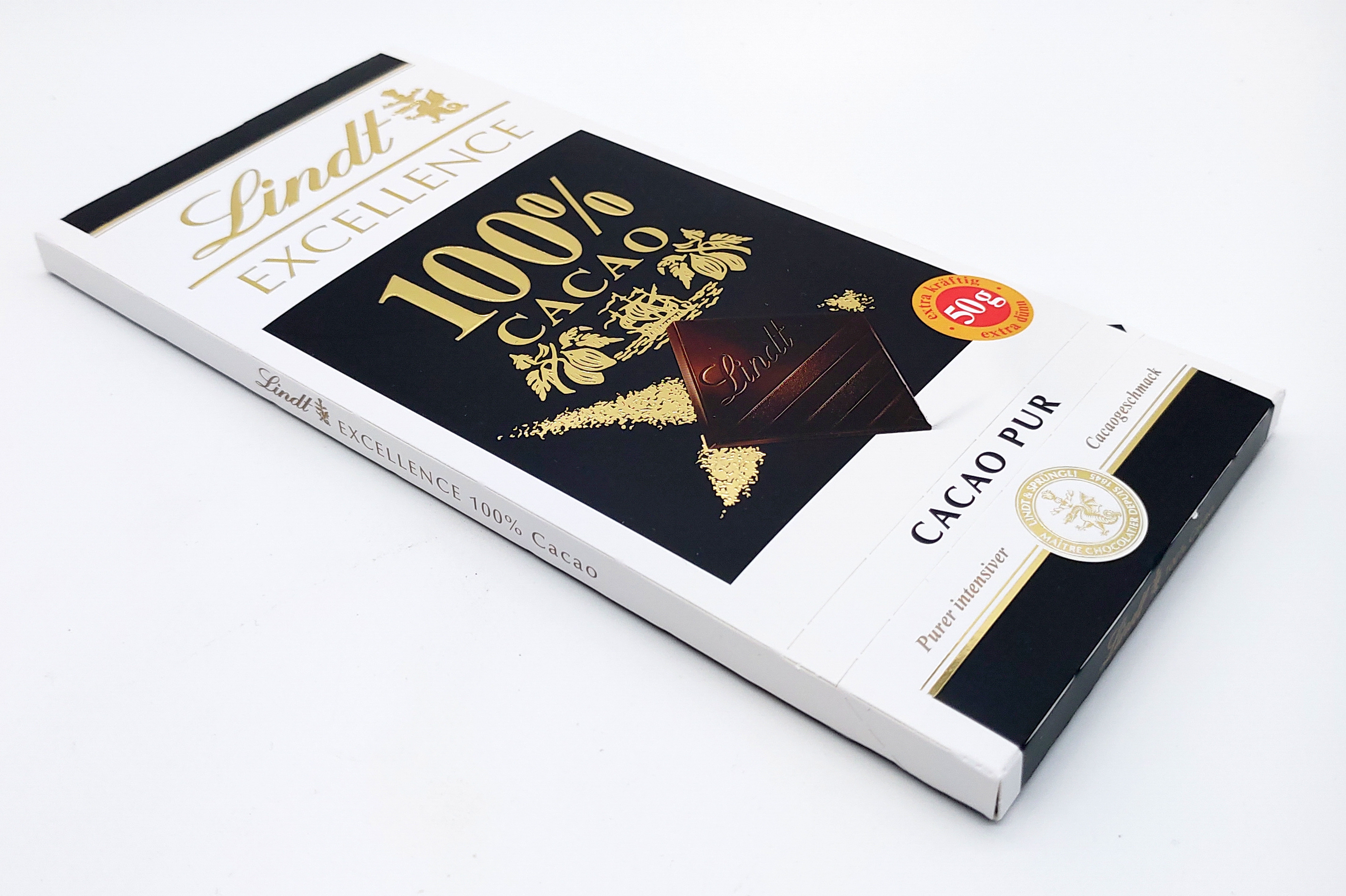 Lindt Excellence 100 Cocoa Pur Dark Chocolate Bar Germandelistore Com