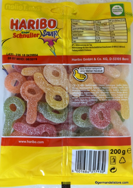 Haribo Children Pacifier sour - Sour Fruit Gums | GermanDeliStore.com