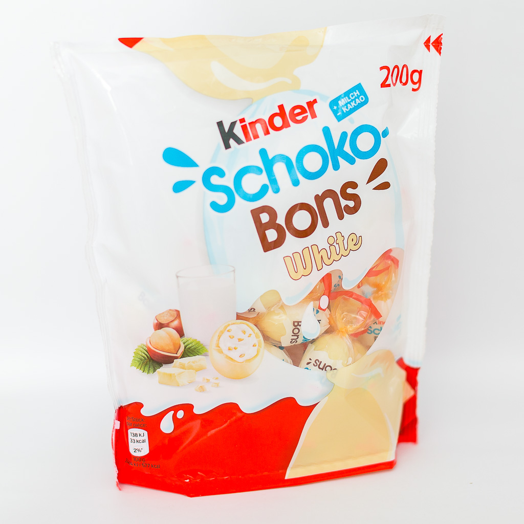 Schoko-Bons White Kinder Contenu