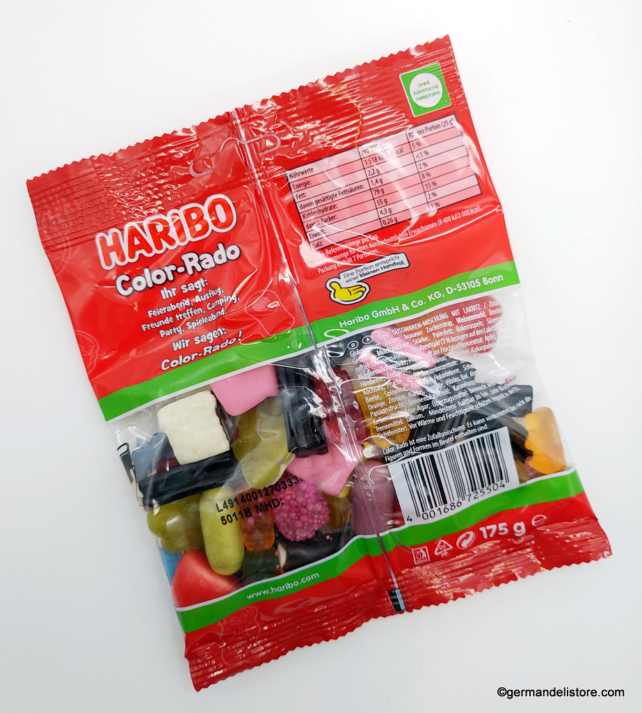 Syndicate maksimere Magnetisk Haribo Color Rado - Licorice Gummi Candy Assortment | GermanDeliStore.com