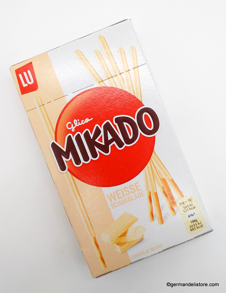 Biscuits Mikado, chocolat blanc