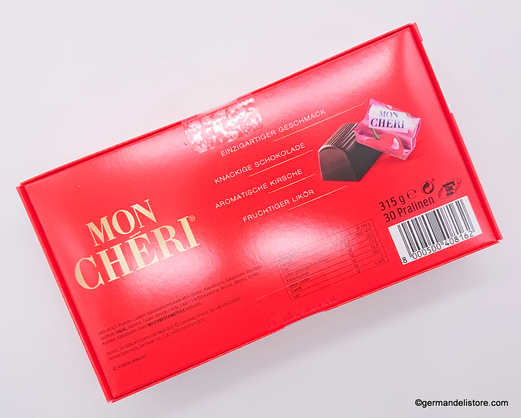 Ferrero MON CHERI Chocolate Cherry Brandy 30 Pieces Gift Box 11.11 oz 315 g  Fresh Moncheri