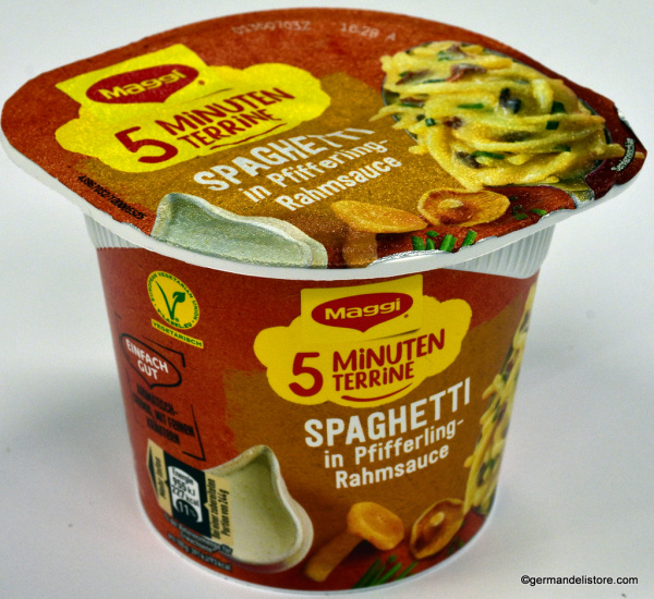 Maggi 5 Minutes Terrine Spaghetti in Chanterelle Cream Sauce