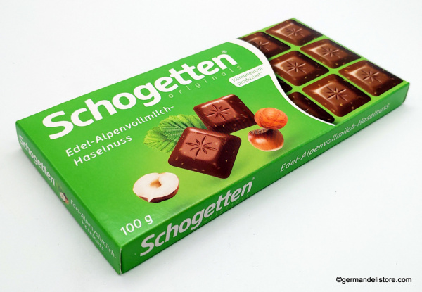 Schogetten Alpine Milk Chocolate with Hazelnuts